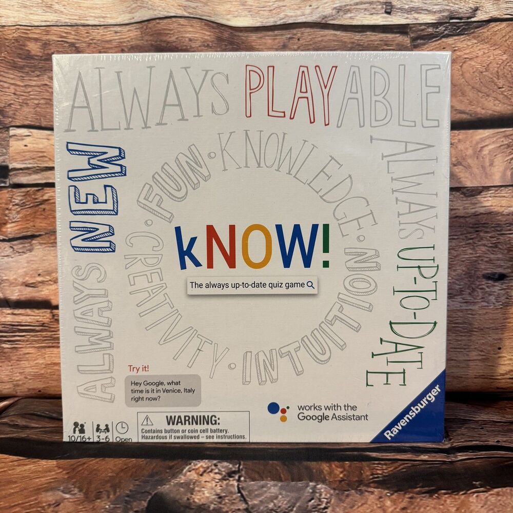 Ravensburger kNOW! The Always Up-to-Date Quiz Game Works with Google Assistant